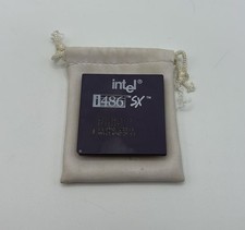 Intel i486DX-33MHz, A80486DX-33, SX729, Socket 3, 5V, Vintage Processor picture