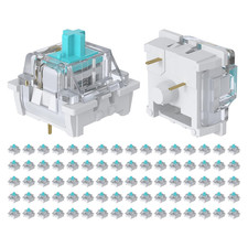 80 Pieces Green Mechanical Keyboard Switches 3 Pin Pre-Lubricated picture