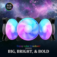 RGB LED Quiet PC Air Cooling RGB Fans  Computer Case Game PC Cooling Fan 120mm picture