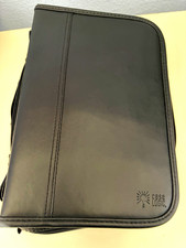 Case Logic Black Faux Leather CD/DVD/Blu-ray Carry Wallet w/ Zipper & Handle 88+ picture