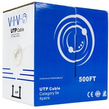 VIVO White 500ft Bulk Cat5e Wire, CABLE-V002W picture