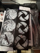LOT OF 2 - NZXT F SERIES RGB CORE 420MM BLACK SINGLE-FRAME RGB FAN⁠ picture