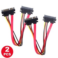 SATA 7+15pin/22 pin Male to Female Extension Cable HDD Data Power Combo Extender picture