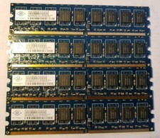 NANYA 4X1GB 2Rx8 PC2-5300E-555-12 SERVER MEMORY NT1GT72U8PA1BY-3C picture