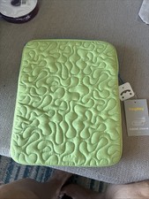 Heyday Pastel Lime Tablet Sleeve Case Quilted Star Pattern Padded Zip New  picture