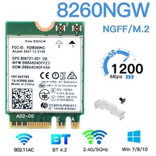 5pcs Intel 8260NGW Wireless-AC 1200Mbps M.2 WiFi Card BT4.2 Dual Band 802.11ac picture
