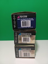 Empty  Genuine Lexmark  with Box   C544X1CG/ C540H1CG/ 701XM  picture
