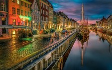 Landscape photography urban architecture city old Custom Gaming Mat Desk picture