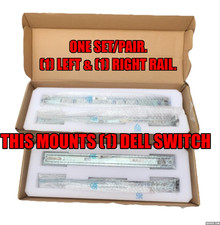 FULL SET (PAIR) DELL A5 0N243X RAILS CN-0N243X RACK MOUNT RAIL KIT DELL SWITCHES picture