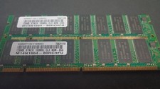 2x Hyundai SDRAM HY57V658020B 128MB 168-Pin DIMM PC100 Desktop Memory Modules picture