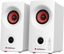 Audiosource Desktop PC Speakers with Bluetooth 5.3, USB-C Plug & Play White picture