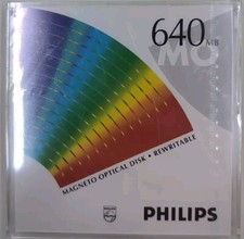 Philips Magneto Optical Disk RW 640MB MO640 Brand New Sealed German Import picture