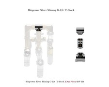 Bitspower Silver Shining T-Block with Triple G-1/4 BP-TB picture