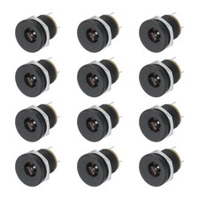 12pcs DC5521 Power Jack, 30V 0.5A 18x14x14mm 3 Pin, Black picture