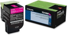 Genuine Lexmark 70C1HM0, 701HM Magenta High Yield Return Program Toner Cartridge picture