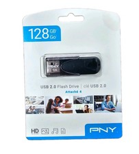 NEW PNY Attache 4 128GB USB 2.0 Flash Drive Black P-FD128ATT4-GE picture