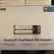 D-Link Wireless Dual Band USB Adapter N300 DWA-160 New in Box Sealed picture