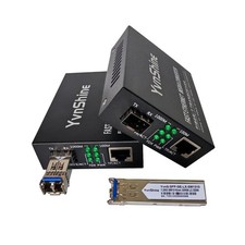 2 Pack Fiber Ethernet Media Converter, Includes 2 Pcs 1.25G Single-Mode Dual-... picture