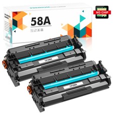 2 x CF258A 58A Toner for HP LaserJet Pro M404 M404n M404dn MFP M428fdw NO CHIP picture