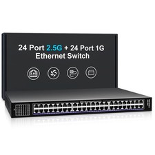 48 Port 2.5Gb Ethernet Switch Unmanaged, NICGIGA 48 Port 2.5G Network Switch picture