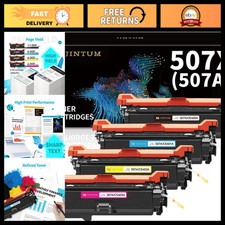 High-Yield Toner Cartridge Set for HP 507A 507X - Compatible, High Quality, Blac picture