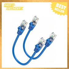 Cat 6 Ethernet Cable 1FT 2-Pack High Speed Short Patch Cable 10Gbps Unshielded picture