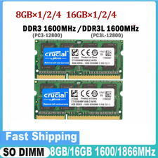 DDR3/DDR3L 8GB/16GB 1866/1600MHz PC3/PC3L-12800 Laptop SODIMM Memory RAM Lot picture