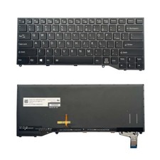 Laptop Keyboard for Fujitsu Stylistic Q738 Q739 Black US with Backlit picture
