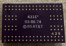 Rare AT&T 431E* 1985 Ceramic Gold CPU Chip Telecom Prototype - Vintage picture