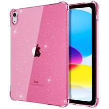 TiMOVO Clear Case for iPad (A16) 11th Generation 11 Inch Glitter Flowers Pink picture