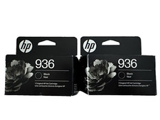 HP 936 Black Original Ink Cartridge, 4S6V2LN *Lot of 2* Exp Date 01/2028* picture
