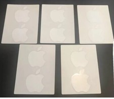 Lot 10  Authentic Apple White Logo Sticker Decal  iphone, iPad Or Anywhere. picture