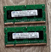2x Samsung 512MB DDR2 PC2-5300S 667MHz Laptop RAM M470T6554CZ3 Lot picture