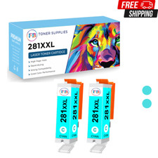 2x Cyan PGI-280XXL CLI-281XXL Ink Cartridges for Canon PIXMA TS6120 TS6220 TS812 picture