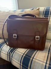 McKlein Brown Leather Briefcase for 15