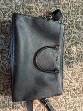 Coach Black Leather Beckett Structured Leather Brief - NWOT picture