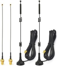 2, Bingfu Dual Band WiFi 2.4GHz 5GHz Magnetic Base RP-SMA Male Antenna IPX U.FL picture
