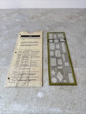 Vintage IBM Charting And Diagramming Template X24-5884-6 Yellow Trim With Sleeve picture