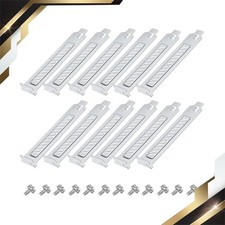 12PCS Silvery PCI Slot Cover Dust Filter Blanking Plate Bracket Expansion Holes picture