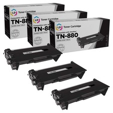 LD Compatible TN880 Black Toner Super HY Set of 3 for Brother DCP-L6600 HL-L6200 picture