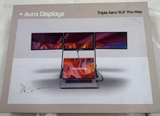 AURA DISPLAYS TRIPLE AERO 15.6 INCH PRO MAX PORTABLE TRIPLE MONITOR EXTENDER picture
