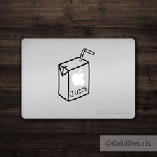 Apple Juice Box - Mac Apple Logo Cover Laptop Vinyl Decal Sticker Macbook Funny picture