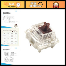 65 Pcs Gateron Silent Brown Mechanical Key Switches for Gaming Keyboards - Plate picture