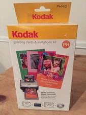KODAK EASYSHARE PH40 GREETING CARD INVITATION PHOTO PRINTER CARTRIDGE PAPER KIT picture