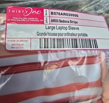 Thirty-one Large Laptop Sleeve Sedona Stripe NEW picture