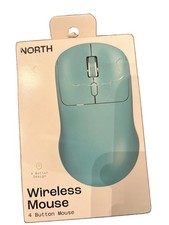North Wireless Ergonomic 6 Button Mouse Rechargeable 2.4ghz & Wireless Purple picture