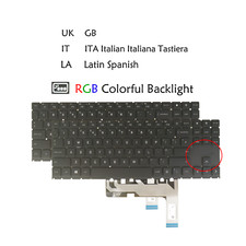 UK LA IT Keyboard For HP Omen 16-b 16t-b 16-c 15-en 15z-en 15-ek 15t-ek, Backlit picture