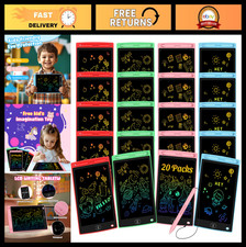 20 Pack LCD Writing Tablets - Erasable Doodle Boards for Kids, 8.5