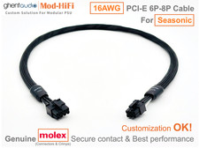 ⚡️16AWG PCI-E GPU 6P Cable for Seasonic PRIME Titanium TX1300 ...-📏70cm/27 inch picture