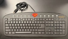 Superman Returns SP-6000 Super Slim USB Keyboard DC Comics i-Rocks Black picture